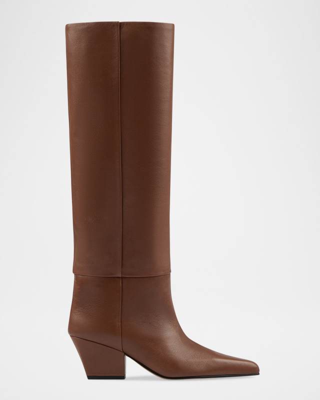 Jane Leather Knee Boots